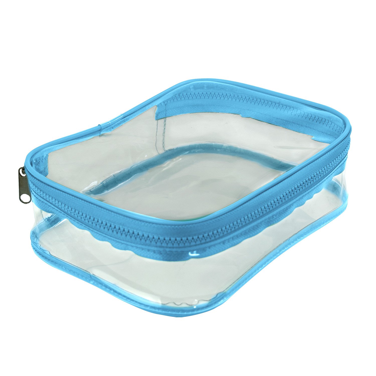 Estojo Baú GG Transparente Cristal Azul DAC