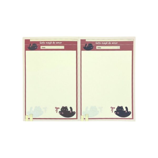 Bloco Caderno A5 Apple Cat 14x21cm - UNISO - UND