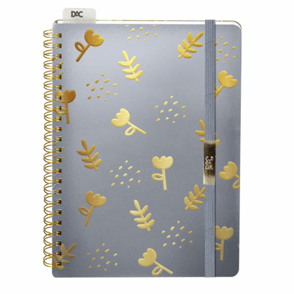 Caderno Aramado A6 Flores - DAC