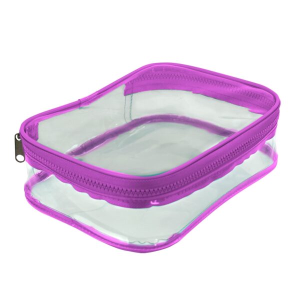 Estojo Baú GG Transparente Cristal Lilás DAC