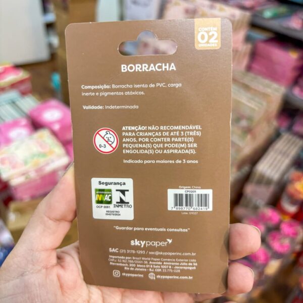 Borracha Capivara c/ 2 Und - SKYPAPER - BLISTER