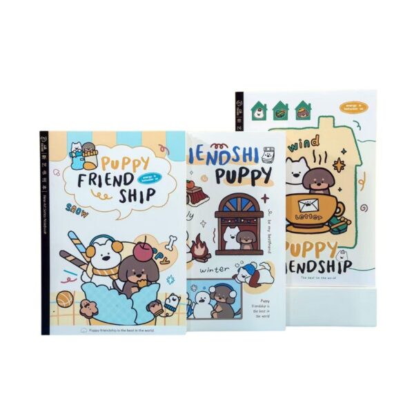 Caderno B5 Brochura Pautado Puppy Friend 17,8x25cm - UNISO - UND