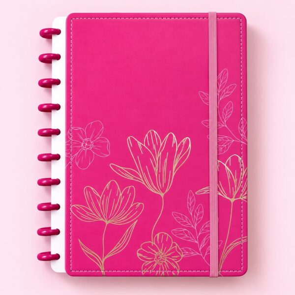 Caderno de Disco FLORES Color B5 80 Fls/10 discos - 25,5x18,5cm - IMPORTADO - UND