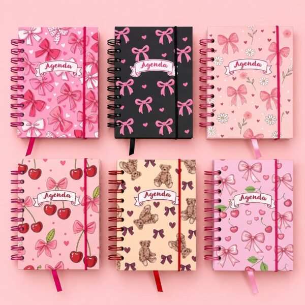 Agenda Permanente Lacinhos 10,4x14,2cm 160 Fls - IMPORTADO - UND