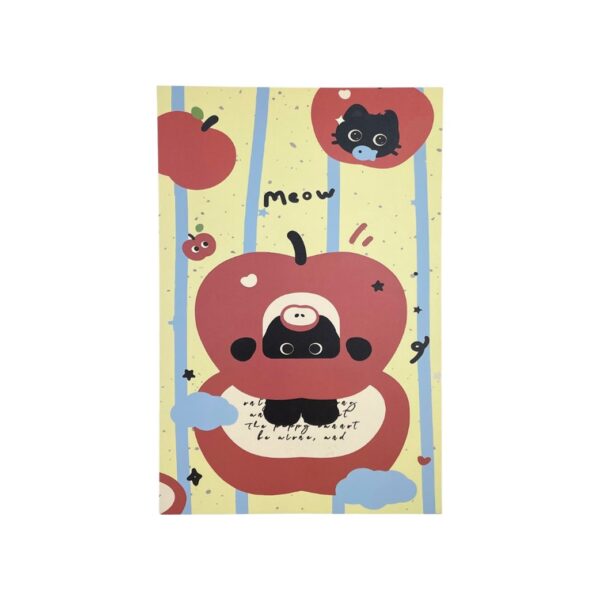 Bloco Caderno A5 Apple Cat 14x21cm - UNISO - UND