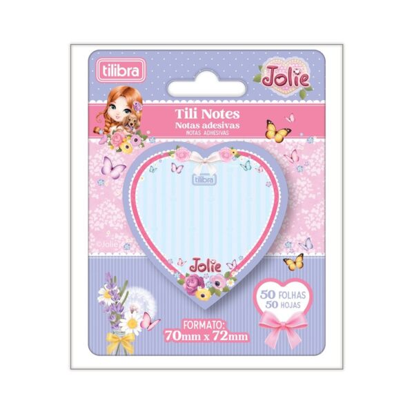 Bloco Tili Notes Coração Jolie 70X72 mm - TILIBRA - UND