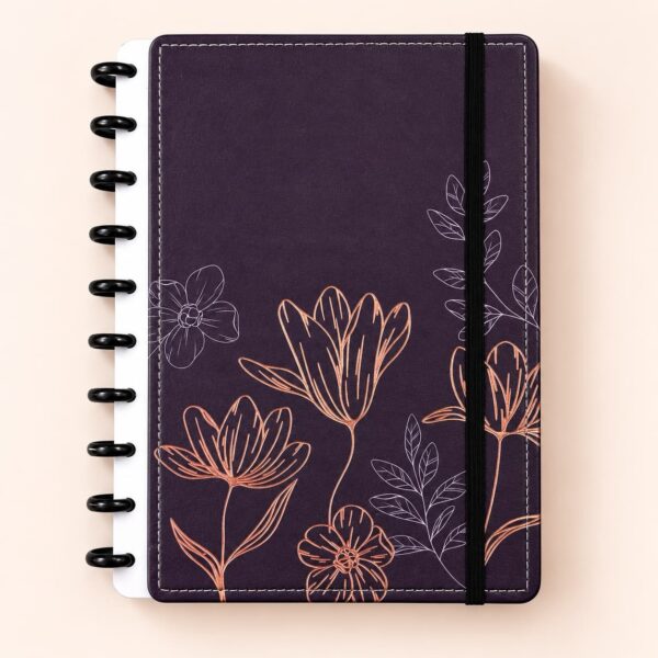 Caderno de Disco FLORES Color B5 80 Fls/10 discos - 25,5x18,5cm - IMPORTADO - UND