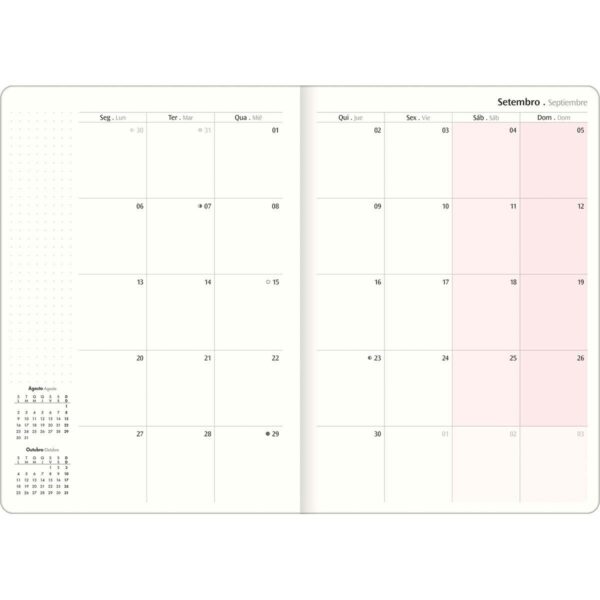 Planner Agenda Grampeado 17,8x25,4 cm WEST VILLAGE - TILIBRA - UND