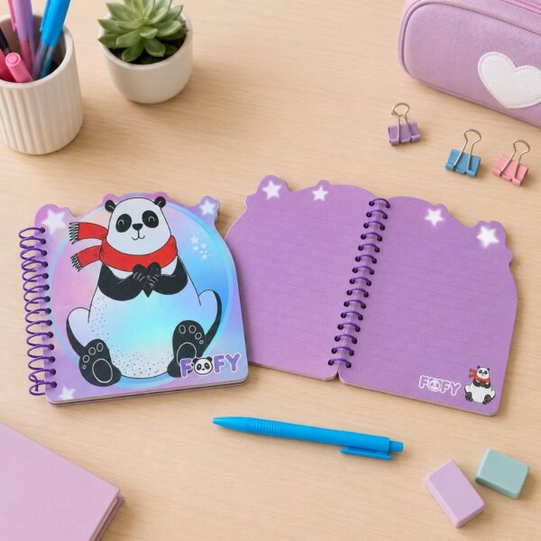 Kit Caderno de Anotação Panda Amor - FOFY - UND