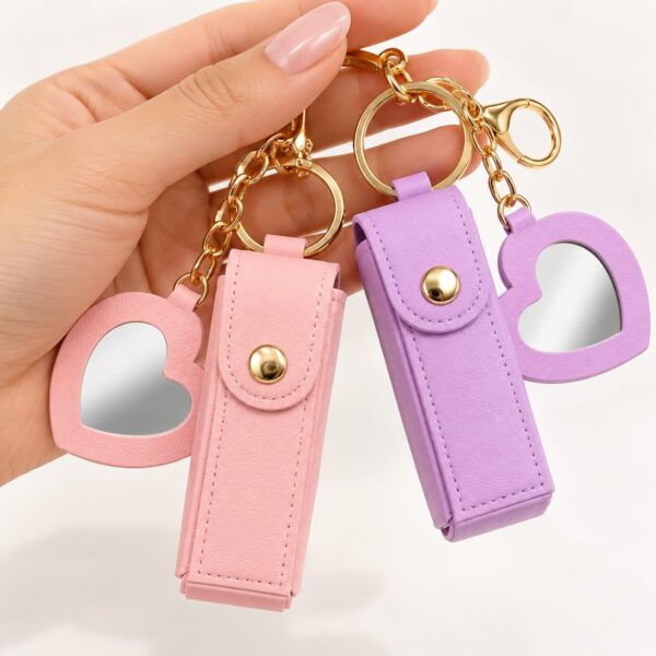 Chaveiro Tendência Charm PORTA BATOM C/ ESPELHO - IMPORTADO - UND