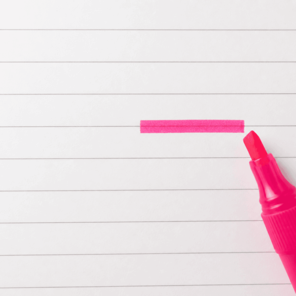 Marca Texto Neon Rosa – YINS PAPER – CX 12 UND