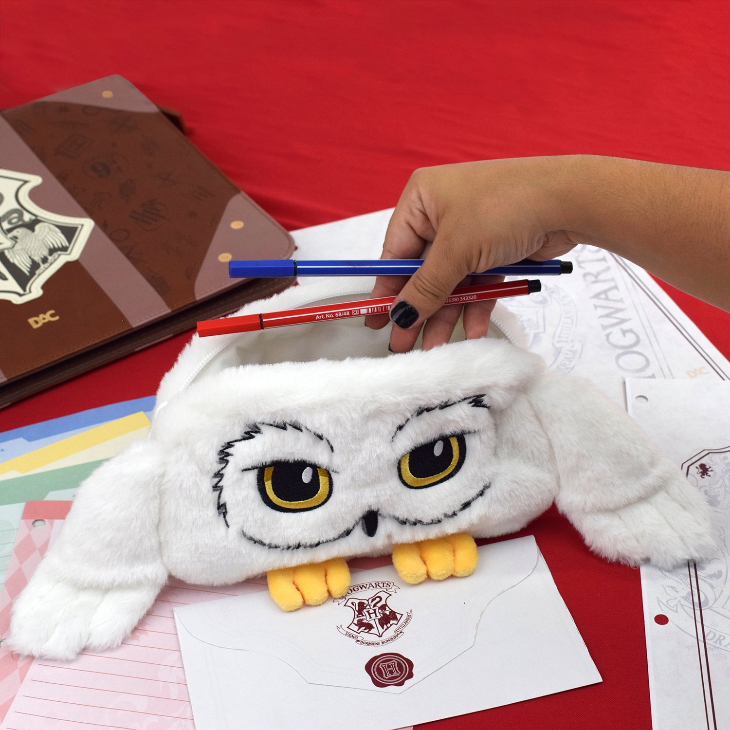 Estojo Fluffy Pelúcia Coruja Edwiges Harry Potter - DAC