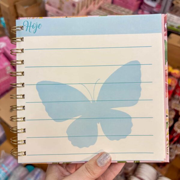 Caderno Planner Flores 16x16cm 80 Fls - SKYPAPER - UND