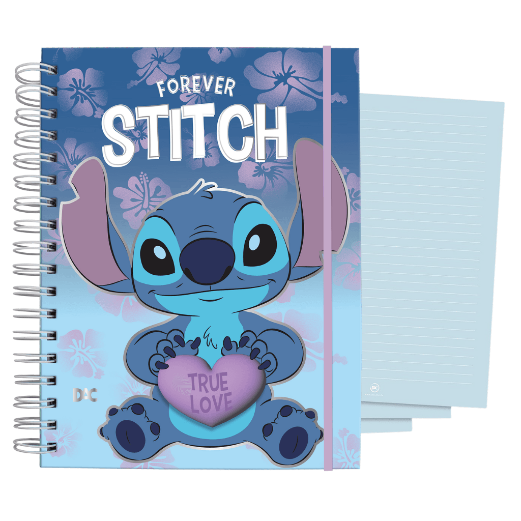 Caderno Smart Universitário 15 Divisórias Stitch 140 fls - DAC