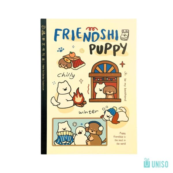 Caderno B5 Brochura Pautado Puppy Friend 17,8x25cm - UNISO - UND