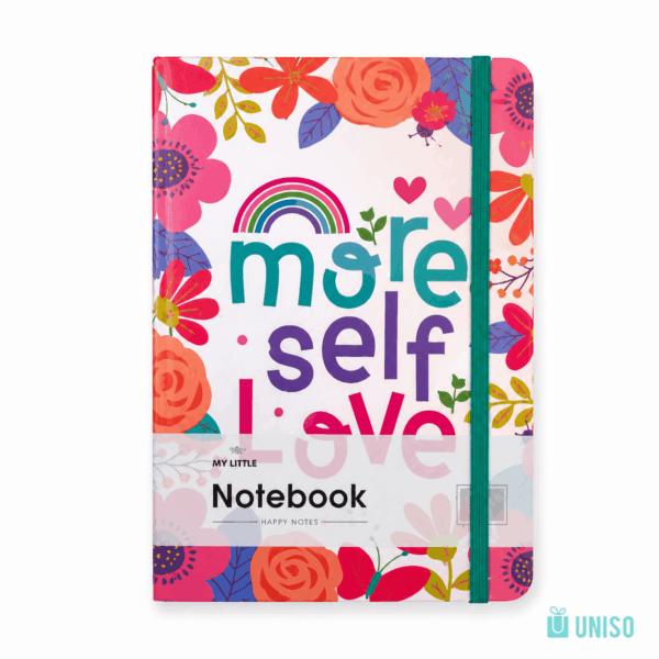 Caderno A6 Pautado Happy Day c/ Elástico 10,5x14,5cm 96 fls – UNISO – UND