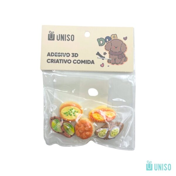 Adesivo 3D Criativo Fofuras 2x2cm - UNISO - UND