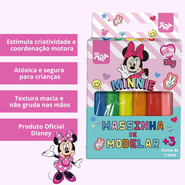Massinha de Modelar Minnie 6 Cores - DAC