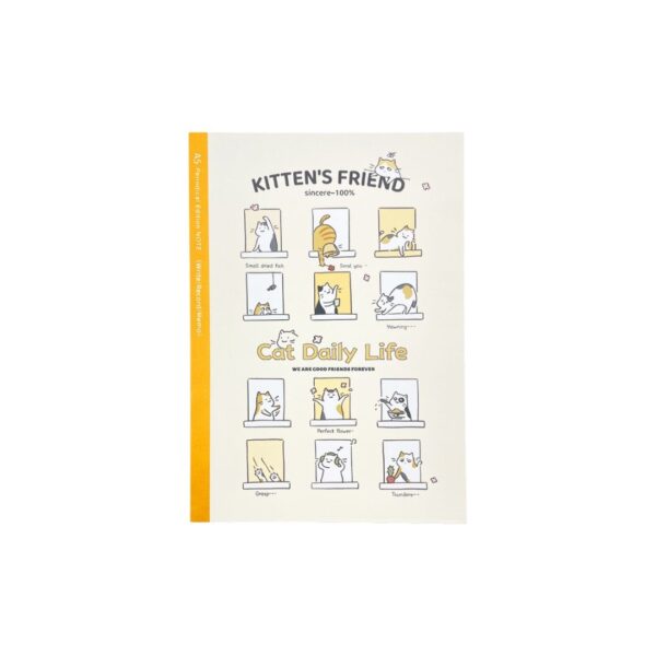 Caderno A5 Pautado Gatos Kitten's Friends 14,5x21cm - UNISO - UND