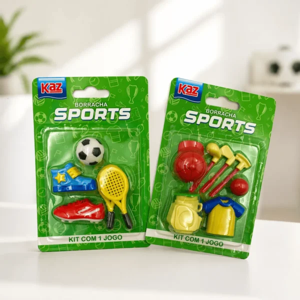 Borracha Fantasia Sports 18 Peças - KAZ - BLISTER