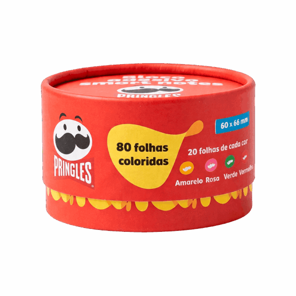 Bloco Smart Notes 6x6,6cm PRINGLES  - BRW - POTE C/ 4 BLOCOS