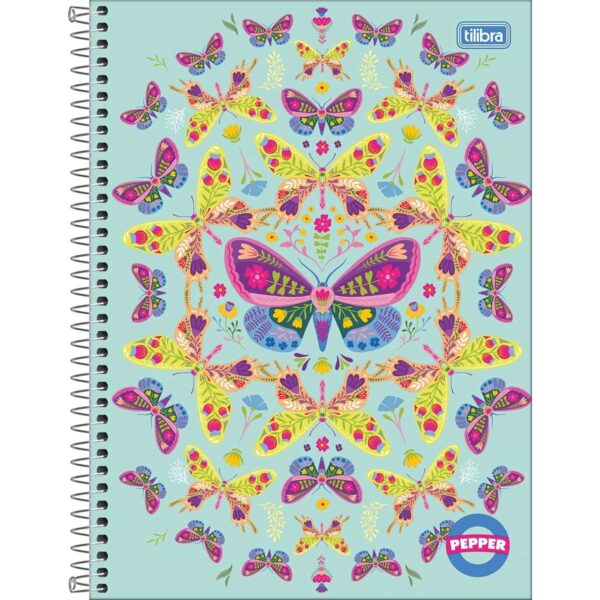 Caderno Universitário Espiral PEPPER FEMININO 10M 160 fls - TILIBRA - UND