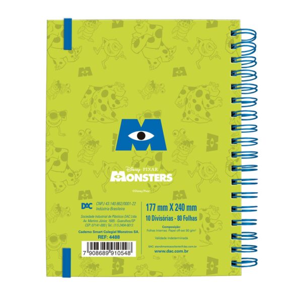Caderno Smart Colegial Monstros SA 80 fls - DAC