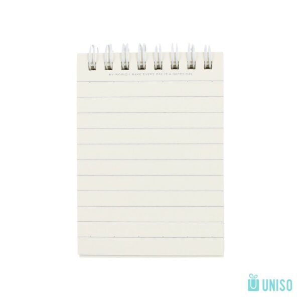 Bloco de Notas Aramado A7 Pão 7,7x10,7cm 80 fls - UNISO - UND