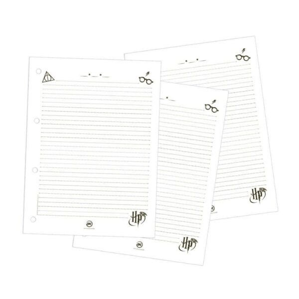 Refil Folhas Fichário Universitário Harry Potter BRANCO - DAC