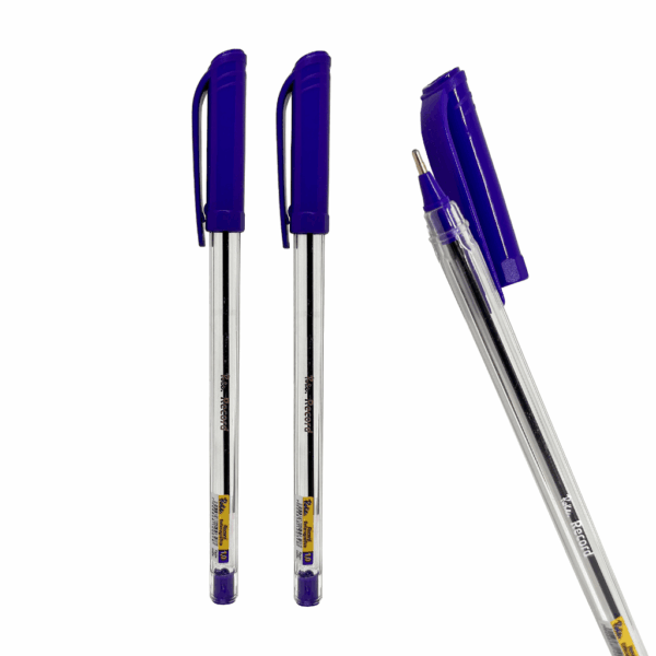 Caneta Esferográfica Transparente AZUL 1.0 mm Record - ROKE - CX 50 UND