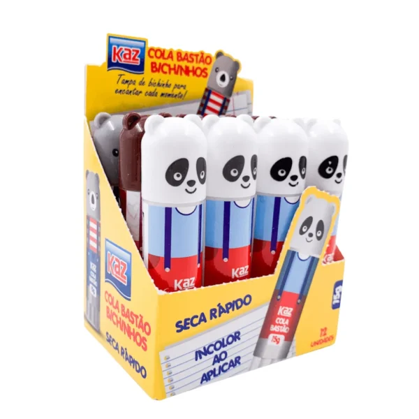 Cola Bastão 15g Bichinhos KAZ - CX 12 UND