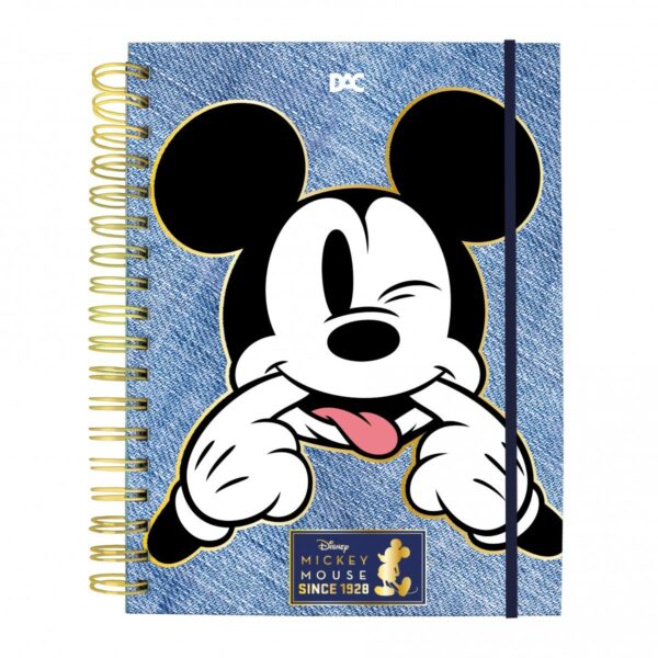 Caderno Smart Universitário 10 Divisórias Mickey Azul 80 fls - DAC