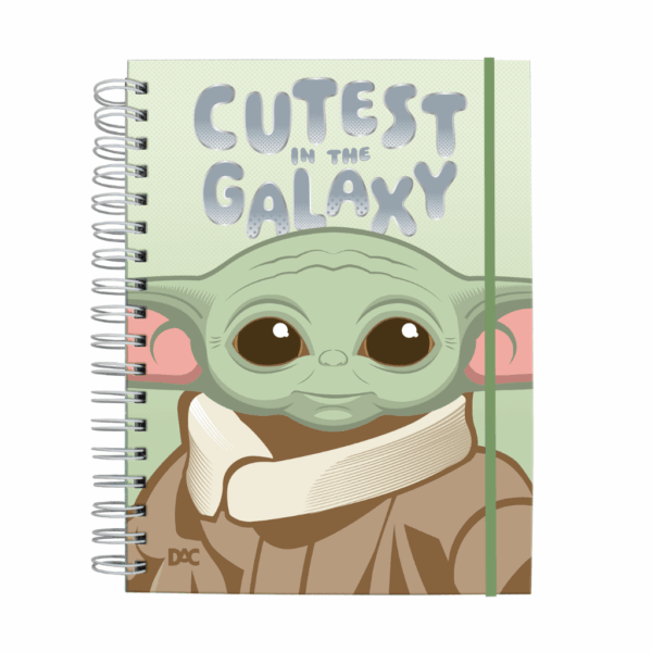 Caderno Smart Universitário 10 Divisórias Yoda Star Wars 80 fls - DAC