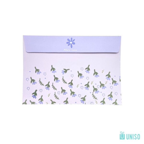 Kit 8 Envelopes Flor + Adesivos + Selos - UNISO - UND