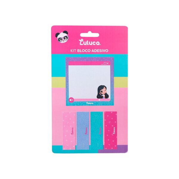 Kit Bloco de Notas Adesivado Luluca c/ 5 Peças - SKYPAPER - BLISTER