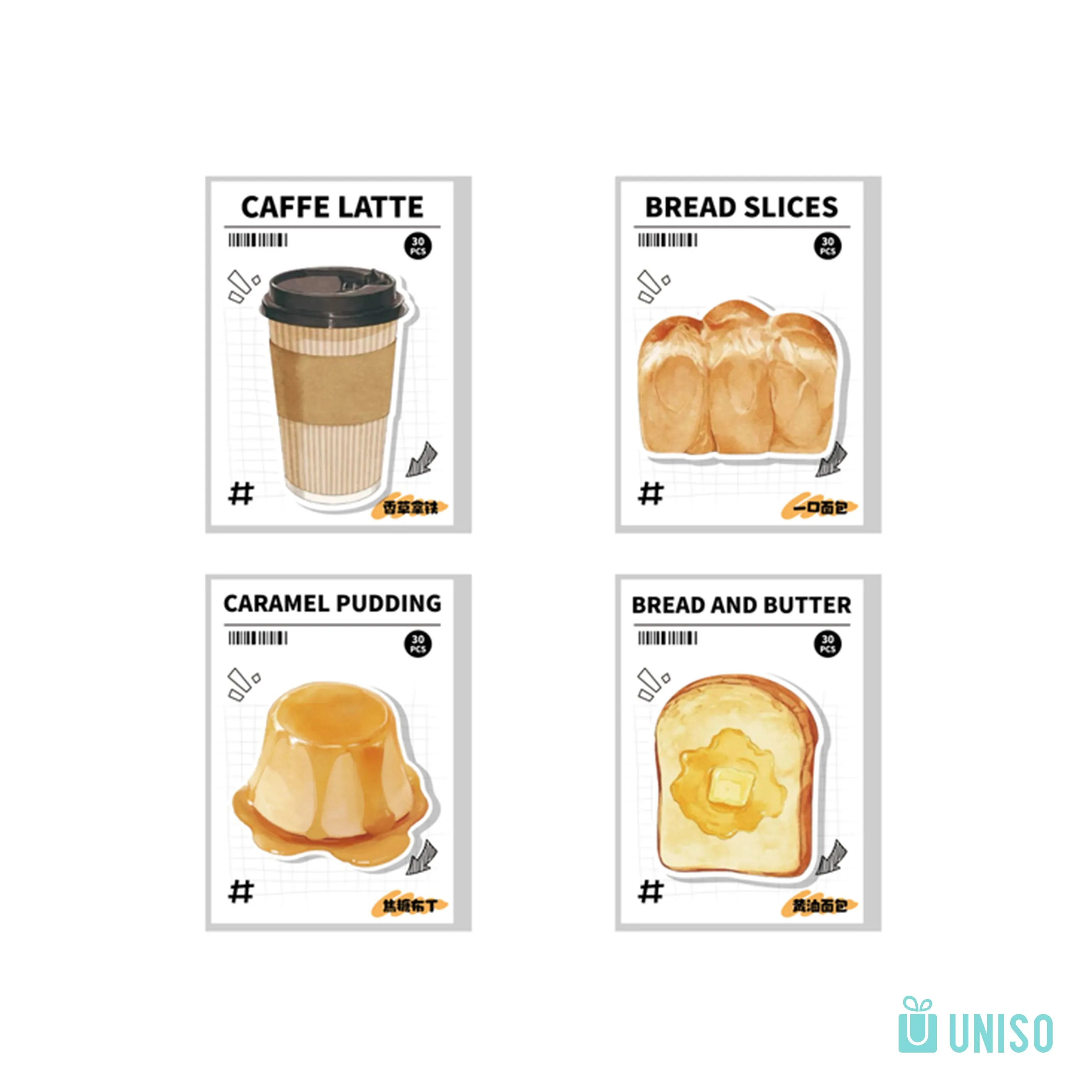 Bloco de Notas Adesivo Brunch 30 fls – UNISO – UND
