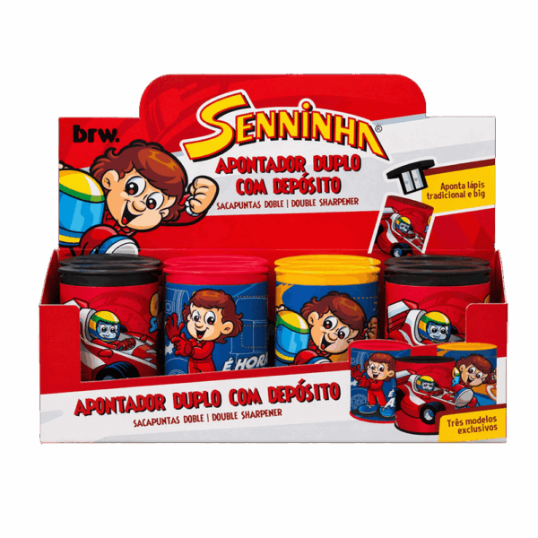Apontador Lata c/ Depósito SENINHA - BRW - UND