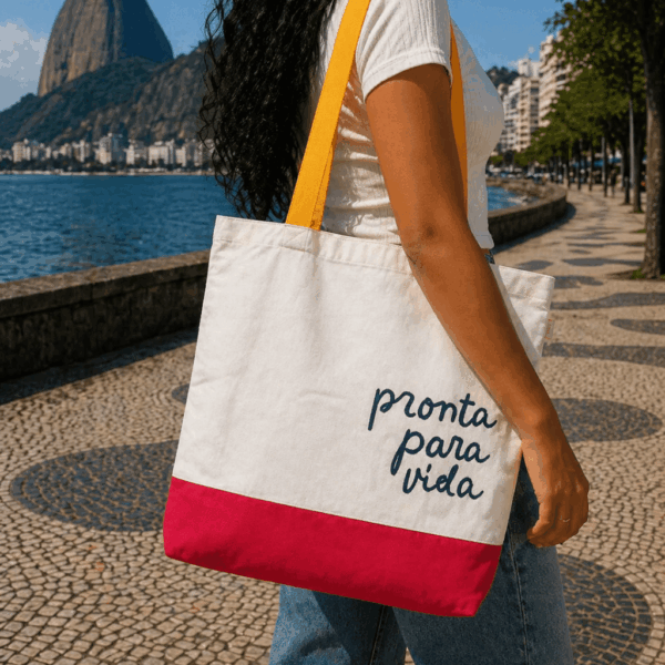 Ecobag Pronta para Vida G 35x41cm - FLORIE - UND