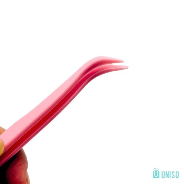 Pinça Curva Plástica Para Adesivo 11,5cm - UNISO - UND