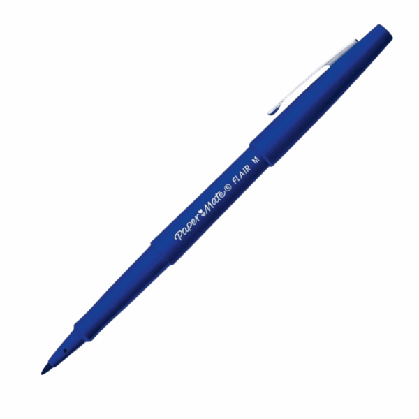 Caneta Flair Média AZUL - PAPER MATE - BLISTER 1 UND