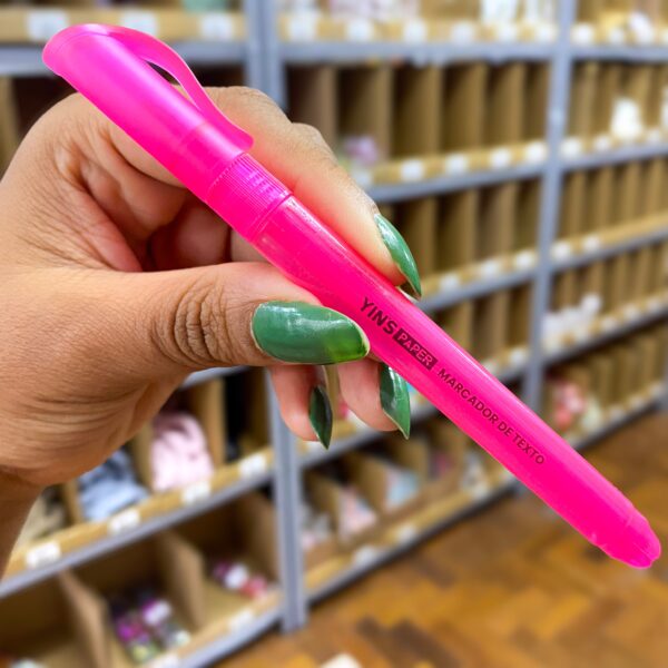 Marca Texto Neon Rosa – YINS PAPER – CX 12 UND