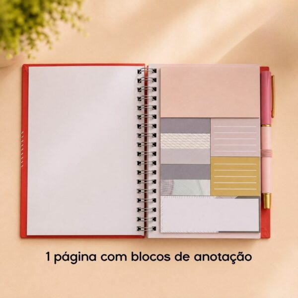 Caderno de Anotação Laranja 60 Fls 17,8x12,8cm + Caneta - KAZ - UND