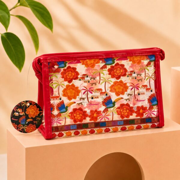 Necessaire Plástica Estampada Brisa de Verão 20 x 12 x 8 cm – IMPORTADO – UND