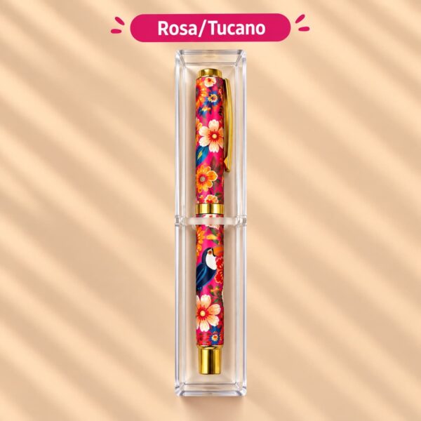 Caneta Luxo Metálica  + Case Brisa de Verão - IMPORTADO - UND