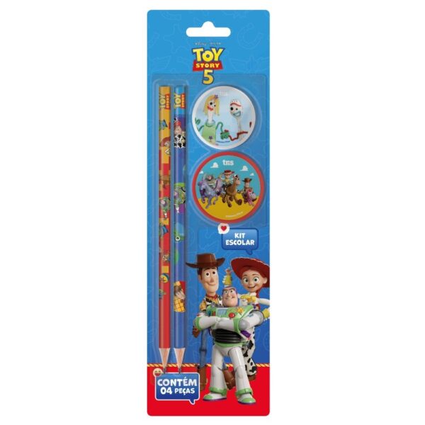 Kit Escolar 4 Peças Toy Story Disney - TRIS - UND