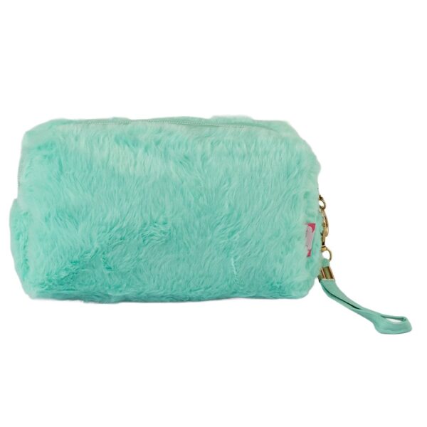Estojo Necessaire Pelúcia VERDE 20x13x10cm - FLORIE - UND