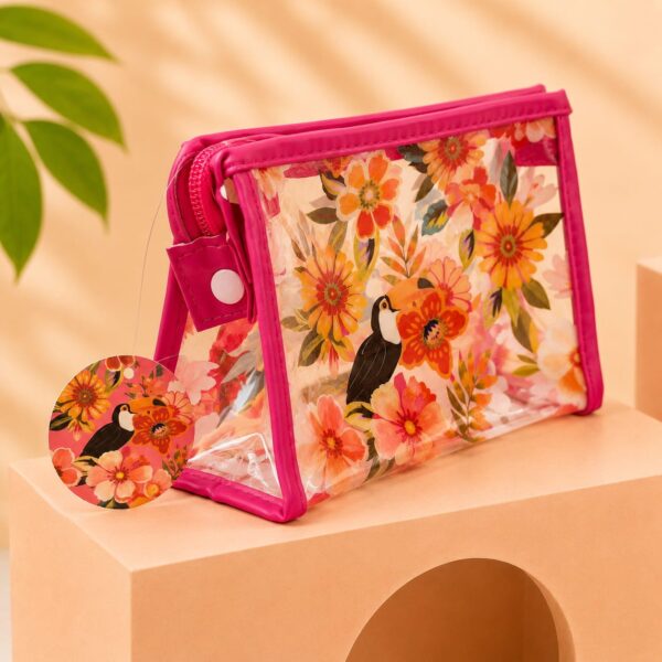 Necessaire Plástica Estampada Brisa de Verão 20 x 12 x 8 cm – IMPORTADO – UND