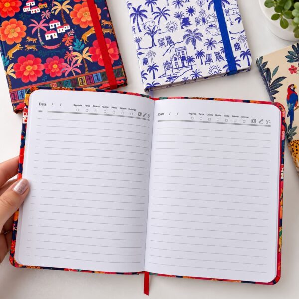 Caderno Diário Brisa de Verão 13,7x20,3cm 80 Fls - IMPORTADO - UND