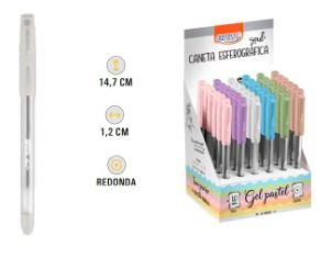 Caneta Esferográfica Gel Pastel 1.0mm - BRW - UND