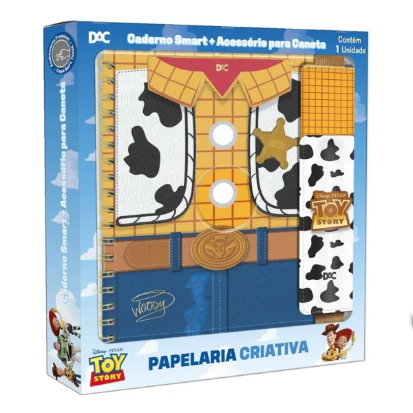 Caixa Criativa Toy Story Disney ( Caderno Colegial Smart + Porta Caneta ) - DAC
